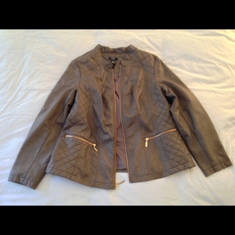 Alfani Faux Leather Jacket